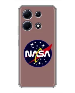 Чехол для Infinix Note 30 с картинкой «NASA — ретро космос»
