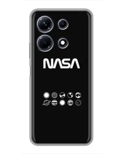 Чехол для Infinix Note 30 с картинкой «NASA — технический принт»