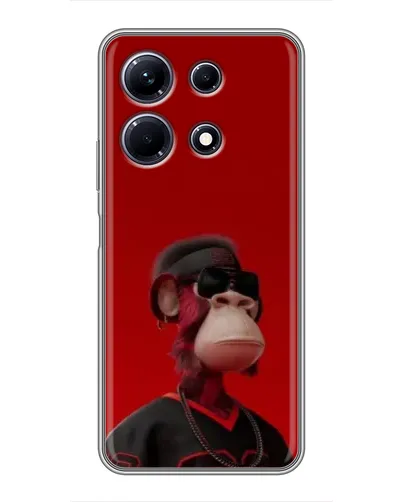 Чехол для Infinix Note 30 с картинкой «Bored Ape в красном» Чехол для Infinix Note 30 с картинкой «Bored Ape в красном»