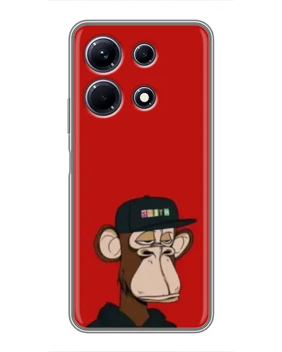 Чехол для Infinix Note 30 с картинкой «Bored Ape — красный фон» Чехол для Infinix Note 30 с картинкой «Bored Ape — красный фон»