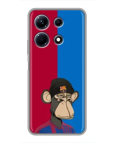 Чехол для Infinix Note 30 с картинкой «Bored Ape — фанат Барсы» Чехол для Infinix Note 30 с картинкой «Bored Ape — фанат Барсы»