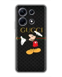 Чехол для Infinix Note 30 с картинкой «Микки Маус Gucci»
