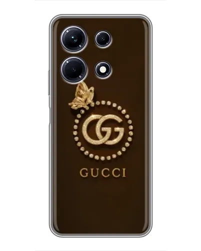 Чехол для Infinix Note 30 с картинкой «Gucci — золотая бабочка»