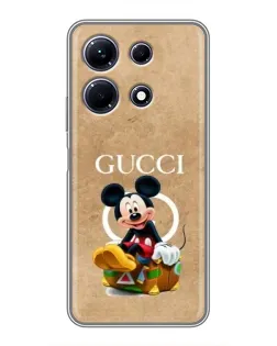 Чехол для Infinix Note 30 с картинкой «Микки Маус Gucci — крафт»