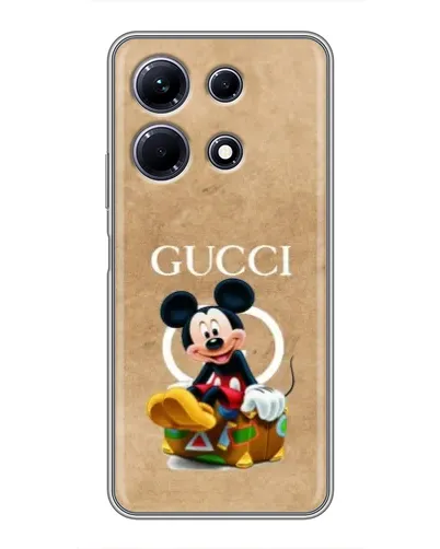 Чехол для Infinix Note 30 с картинкой «Микки Маус Gucci — крафт»