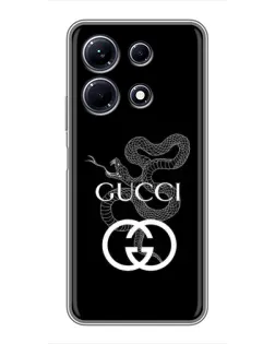 Чехол для Infinix Note 30 с картинкой «Gucci — серебряная змея»