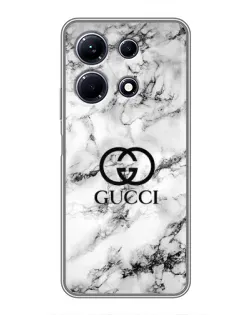 Чехол для Infinix Note 30 с картинкой «Gucci — мраморный шик»