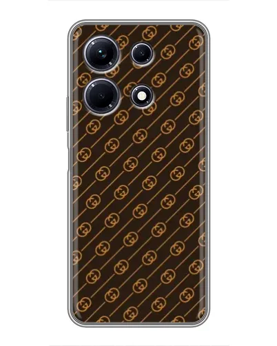 Чехол для Infinix Note 30 с картинкой «Gucci — золотые диагонали»