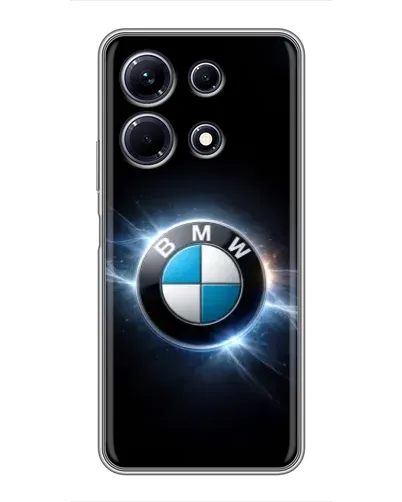 Чехол для Infinix Note 30 с картинкой «BMW — неоновое сияние»