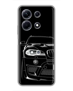 Чехол для Infinix Note 30 с картинкой «Темный силуэт BMW»