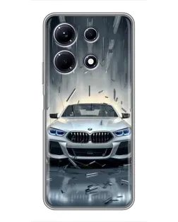 Чехол для Infinix Note 30 с картинкой «BMW в свете фар»