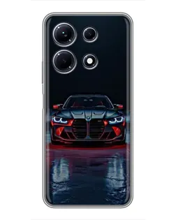 Чехол для Infinix Note 30 с картинкой «BMW на мокрой дороге»