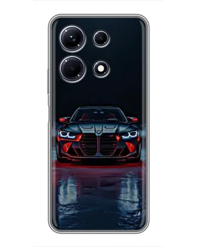 Чехол для Infinix Note 30 с картинкой «BMW на мокрой дороге»