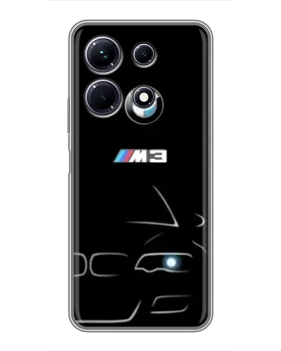 Чехол для Infinix Note 30 с картинкой «Минималистичный принт BMW M3»