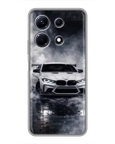 Чехол для Infinix Note 30 с картинкой «BMW сквозь туман»