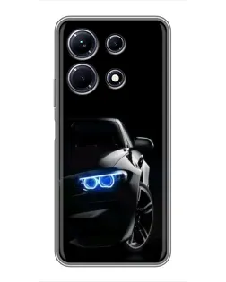 Чехол для Infinix Note 30 с картинкой «BMW — ночной взгляд»