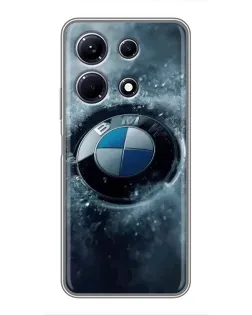 Чехол для Infinix Note 30 с картинкой «Логотип BMW — лед»