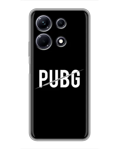 Чехол для Infinix Note 30 с картинкой «PUBG — белый логотип» Чехол для Infinix Note 30 с картинкой «PUBG — белый логотип»