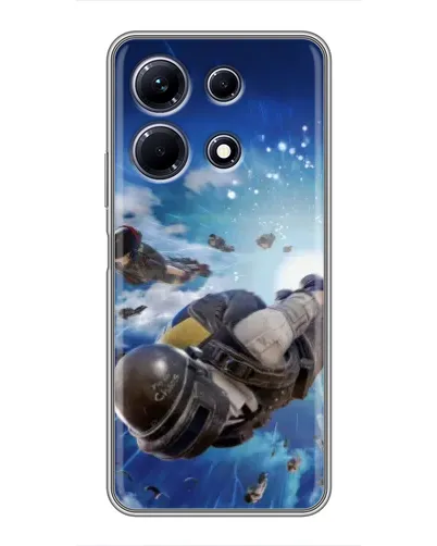 Чехол для Infinix Note 30 с картинкой «Десант PUBG — прыжок» Чехол для Infinix Note 30 с картинкой «Десант PUBG — прыжок»