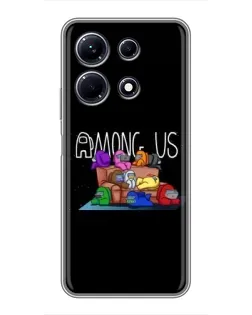 Чехол для Infinix Note 30 с картинкой «Логотип Among Us» Чехол для Infinix Note 30 с картинкой «Логотип Among Us»