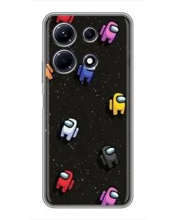Чохол для Infinix Note 30 з картинкою «Космічний патерн Among Us» Чохол для Infinix Note 30 з картинкою «Космічний патерн Among Us»