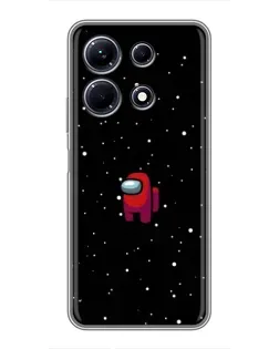 Чехол для Infinix Note 30 с картинкой «Красный Among Us»