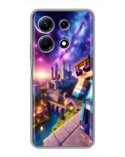 Чехол для Infinix Note 30 с картинкой «Стив и космос» Чехол для Infinix Note 30 с картинкой «Стив и космос»