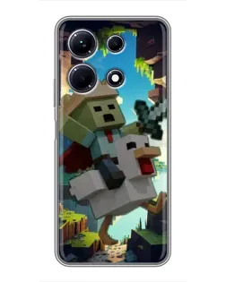 Чохол для Infinix Note 30 з картинкою «Стів та гусь» Чохол для Infinix Note 30 з картинкою «Стів та гусь»