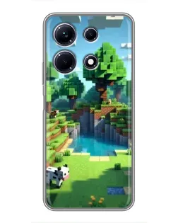 Чехол для Infinix Note 30 с картинкой «Minecraft летний день»