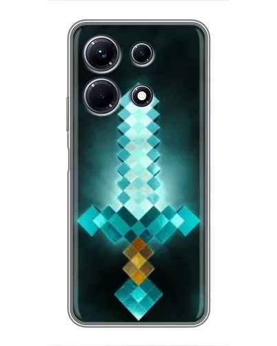 Чехол для Infinix Note 30 с картинкой «Алмазный меч неон» Чехол для Infinix Note 30 с картинкой «Алмазный меч неон»