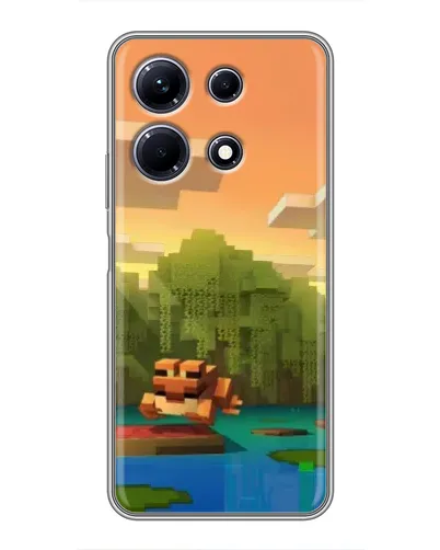 Чехол для Infinix Note 30 с картинкой «Майнкрафт закат солнца» Чехол для Infinix Note 30 с картинкой «Майнкрафт закат солнца»