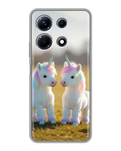 Чехол для Infinix Note 30 с картинкой «Пара единорогов»
