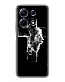 Чехол для Infinix Note 30 с картинкой «Сияющий крест Jesus»