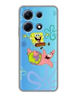 Чехол для Infinix Note 30 с картинкой «Спанч Боб и Патрик»