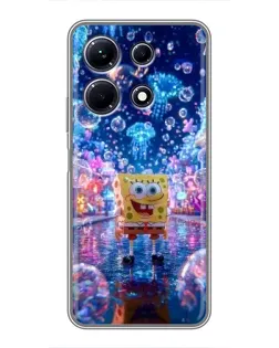Чехол для Infinix Note 30 с картинкой «Неоновый океан»