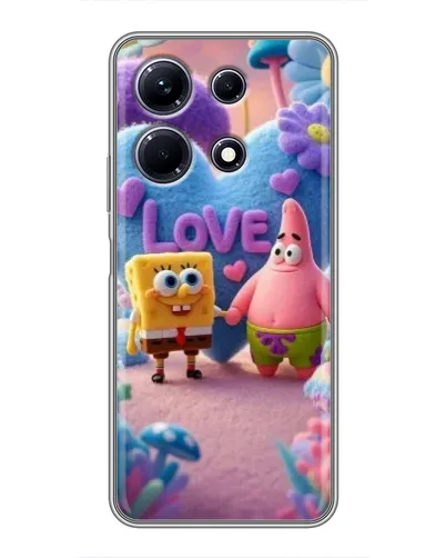 Чехол для Infinix Note 30 с картинкой «Губка Боб Патрик»
