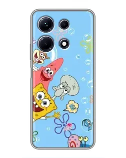 Чехол для Infinix Note 30 с картинкой «Веселые пузырьки»