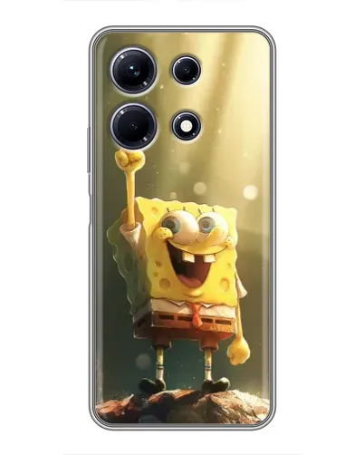 Чехол для Infinix Note 30 с картинкой «Сияющий Спанч Боб»