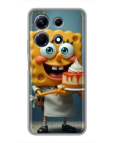 Чехол для Infinix Note 30 с картинкой «Повар Спанч Боб»