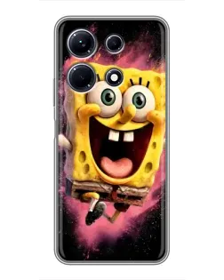 Чехол для Infinix Note 30 с картинкой «Взрывной Спанч Боб»
