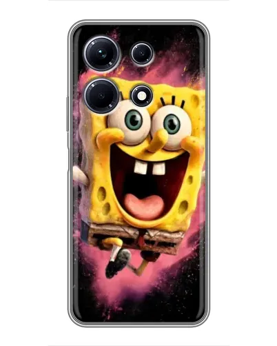 Чехол для Infinix Note 30 с картинкой «Взрывной Спанч Боб»