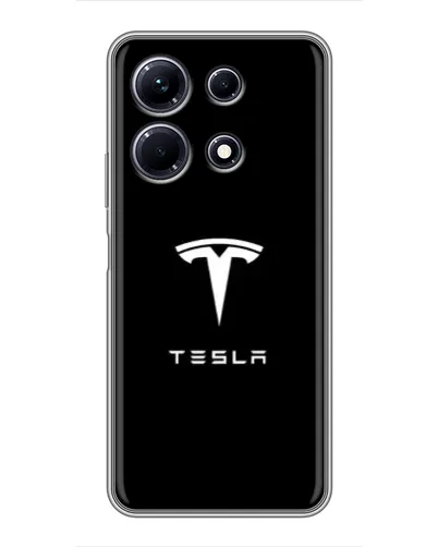 Чехол для Infinix Note 30 с картинкой «Tesla White Logo» Чехол для Infinix Note 30 с картинкой «Tesla White Logo»