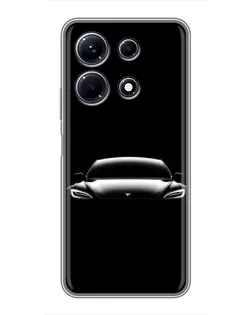Чехол для Infinix Note 30 с картинкой «Фары Tesla Night»