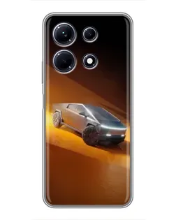 Чехол для Infinix Note 30 с картинкой «Cybertruck в пустыне»