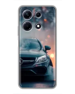Чехол для Infinix Note 30 с картинкой «Mercedes — ночной город»