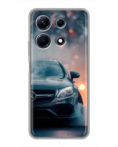 Чехол для Infinix Note 30 с картинкой «Mercedes — ночной город»