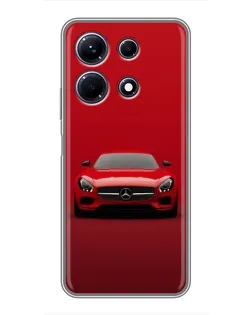 Чехол для Infinix Note 30 с картинкой «Красный Mercedes AMG»