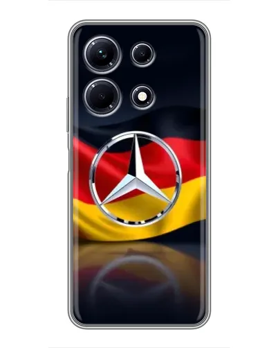 Чехол для Infinix Note 30 с картинкой «Mercedes — флаг Германии»