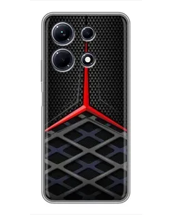 Чехол для Infinix Note 30 с картинкой «Mercedes Carbon Grid»