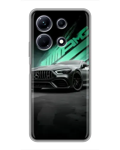 Чехол для Infinix Note 30 с картинкой «Темный Mercedes AMG»